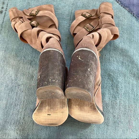 Jeffery Campbell - Mission Suede Buckled Tall Boots - Picture 6 of 10